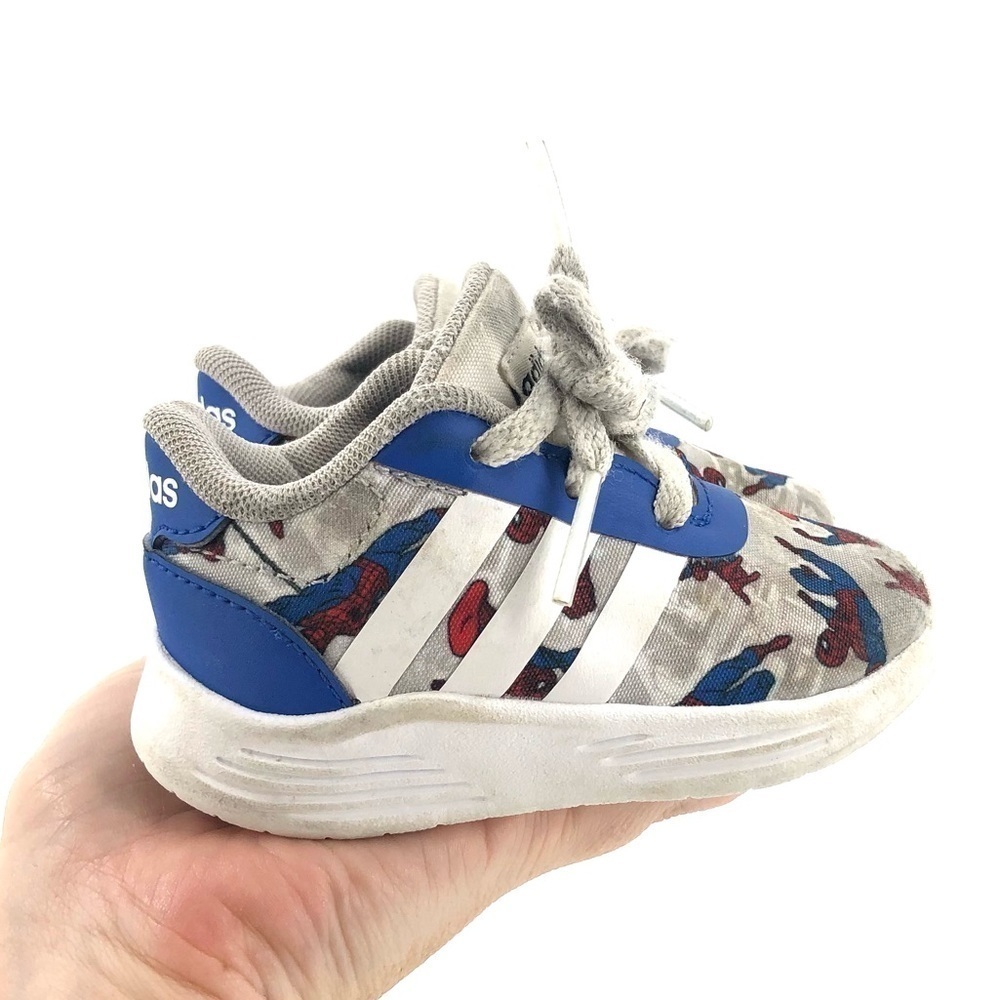 Adidas Spiderman Kids Sneakers Tennis Shoes Toddler Size 4 - Picture 9 of 9